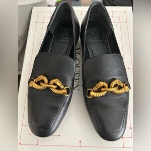 Tory Burch Black Jessa Horse Hardware Loafer